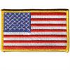 House Brand USA Flag - Gold Border Patch